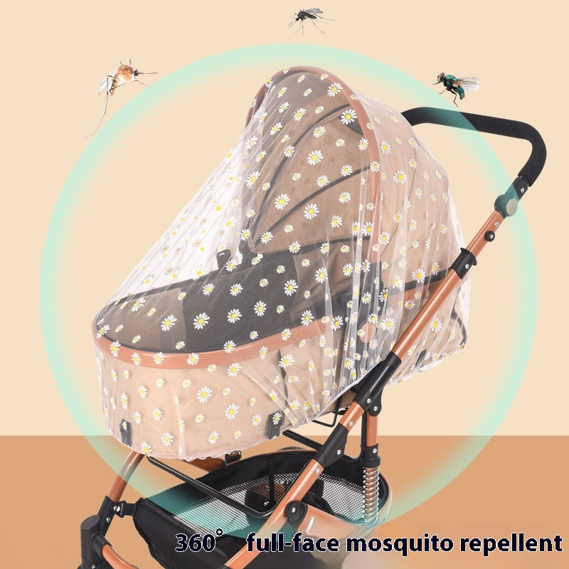 Infantile Mosquito Net Complete-type Printing Stroller Mosquito Nets