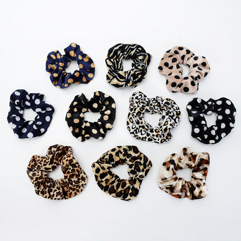 leopard fabric hair accessory