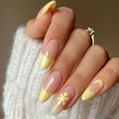 High-end Brightening Ombre French-style Press-on Nails